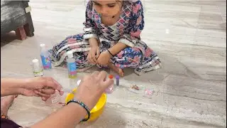 Darshika Ne Banai Bahut Sari Colourful Glatter SLIME😝❤️🤓😂||@Darshimeena @Darshikaandmamma