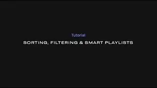 How To Sort, Use Filters & Create Smart Playlists in Audirvāna