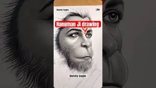 &ldquo;Hanuman Ji Pencil Sketch 😮&zwj;🔥 | Hyper Realistic Art | Power of Bhakti&rdquo;#art#hanuman#shorts#trending