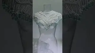 Customized sharing#macrame rope weaving#Hand-woven#Clothing design#diy by hand