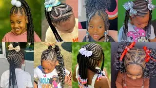 🔥🔥 2025 Best Little Girls Conrow Braids Hairstyles Idea / Cute kids Hairstyles 🔥💯 #hairstyles