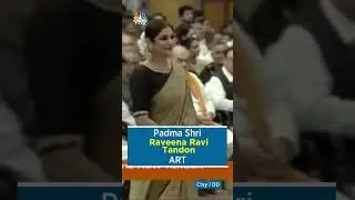 Padma Awards 2023: Raveena Tandon Receives Padma Shri From President Droupadi Murmu | CNBC-TV18