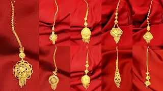 Light Weight #1 Gold Mang Tikka Designs, Simple and Stylish Gold Mangtika For Modern Bride.