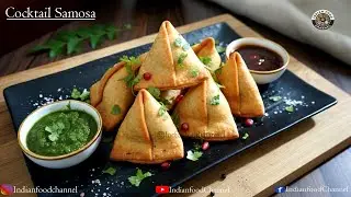 Cocktail samosa I Mini Samosa I झटपट समोसा I Street Food