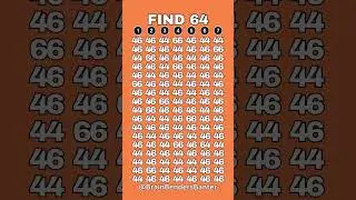 Test Your Observation Skills With This FAST Number Game! #shorts