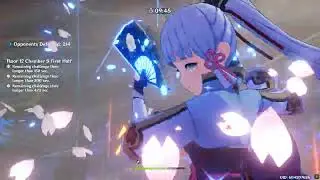 Genshin Speedrun 20 Seconds Ft. Mona 2.4 Abyss 12-3-1