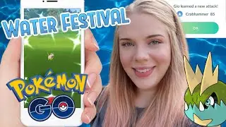 NEW SHINIES, Testing Crabhammer and Water Spawns! Pok&eacute;mon Go Water Festival Event 2019 | Day One
