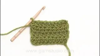 How to crochet a half double crochet (hdc) US / half treble crochet (htr) UK