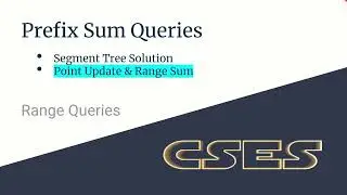 E06 : Prefix Sum Queries | Range Queries | CodeNCode