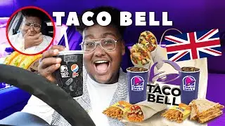 TRYING Taco Bell *First Time* | Mukbang (US vs UK)