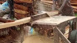Inside sawmill in Nigeria, Sango Otta