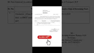 Hppsc Latest Notification|Conductor Test Date|Kab Hoga Test🤷