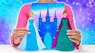 Zr&oacute;b to sam: Papierowy Zamek! ❄️ Magiczna poranna rutyna Elsy i Anny