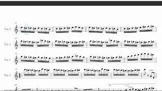 Flight of the Bumblebee - Rimsky Korsakov / Violin 1 - 왕벌의 비행 /  바이올린 1