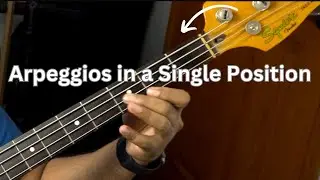 Arpeggios in a Single Position (Diatonic Triads) #arpeggios #basslessons