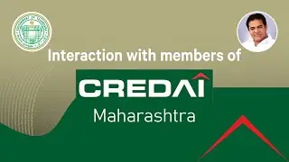 Minister KTR | Interaction with members of CREDAI Maharashtra