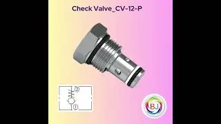 Hydraulic Cartridge Type Check Valve - CV 12 P | BJ Fluid Power