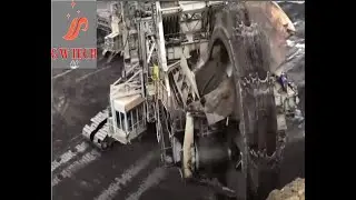 Industrial Machines  _ komatsu blast hole drill  _  bagger 293 bucket wheel