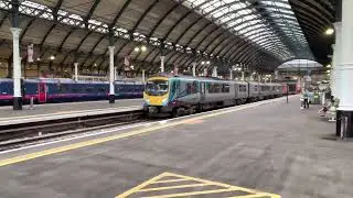 Transpennine Express 185120 Departing Hull Working 10.08 Hull to Manchester Piccadilly on 27/10/2022