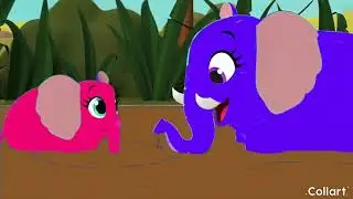 BABY PINK ELEPHANT MOMMY PURPLE ELEPHANT WATER MOD