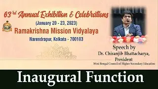 Speech by Dr. Chiranjib Bhattacharya, President,  West Bengal Council of Higher Secondary Education