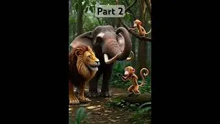 A little bird help other animals in in the jungle #learn #funny #millionaire #viral #animation