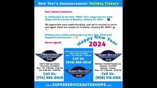 Happy New Year 2024 - Placentia Super Service