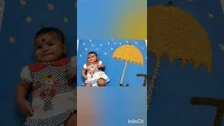 Rain Theme🌧 Baby Photoshoot/Umbrella Theme☔7Month Baby Photoshoot#monsoontheme#babyphotoshoot#shorts