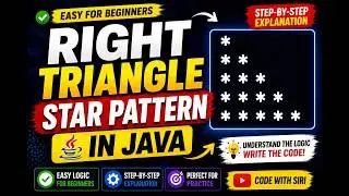 Triangle Star Pattern in Java | Easy Logic for Beginners