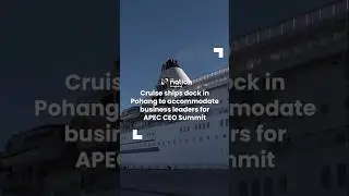 Cruise ships dock in Pohang to accommodate business leaders for APEC CEO Summit