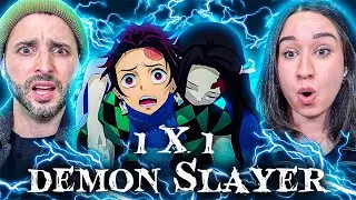 **ANIME VIRGINS** React to Demon Slayer For The FIRST TIME Ever! 1x1