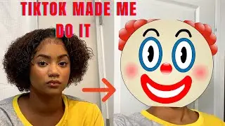 DOING A WOLF CUT ON MY SHORT NATURAL HAIR 1 YEAR POST BIG CHOP! 😢
