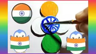 😱🫡 Indian Flag Drawing on Coin 🪙 &ndash; Easy & Creative! 🇮🇳