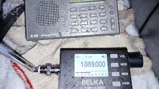 Как это было. 1089кГц. Тестовое включение с Кубанского радиоцентра. При&euml;м на разные радиоприёмники.