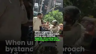 Delhi Woman Confronts Bike Taxi Driver on Busy Road | Viral Street Argument