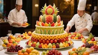 An elegant presentation of simple ingredients, with a delicate and creative texture#knifeskills