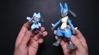 Pokemon PLAMO Select 44 Riolu & Lucario Build