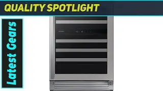 SAMSUNG 34-Inch Wine Cooler Refrigerator &ndash; Best 51-Bottle Dual Zone Wine Fridge