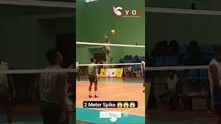 2 Meter Spike 😱😱😱  Volleyball