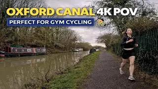 Oxford Canal 4K Cycling | Perfect for Gym Cycling (POV) | Elite Historic City