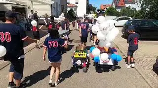 50 Jahre Gemeinde Jettingen - Festumzug mit den Nagold Mohawks