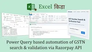 Power Query based automation of GSTN Search & Validation via Razorpay API
