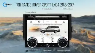 AC Panel For Land Rover Range Rover Sport L494 Climate Control Upgrade | 10.1