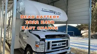 How to change Motorhome battery. 2022 E450