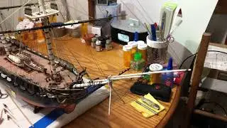 Revell 1:96 USS Constitution (build in progress)