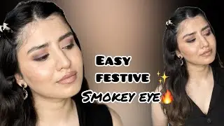Festive ✨Easy Smokey Eye Tutorial | Beginner Friendly Makeup Look | Nykaa eyeshadow ✨ | Jarifam
