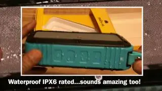 60 Second Tour of the Portable Bluetooth Speaker Wireless Waterproof Shockproof