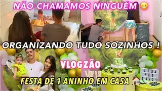 FESTA DE 1 ANO EM CASA E SEM CONVIDADOS 🧚🏻 1 ANINHO DA MONALISA 💚 ORGANIZANDO TUDO SOZINHOS!