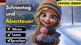 Der Schneetag (A1) | Deutsch Lernen | Hören & Sprechen | Geschichte & Wortschatz