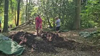 Walme nach dem Wenden zudecken